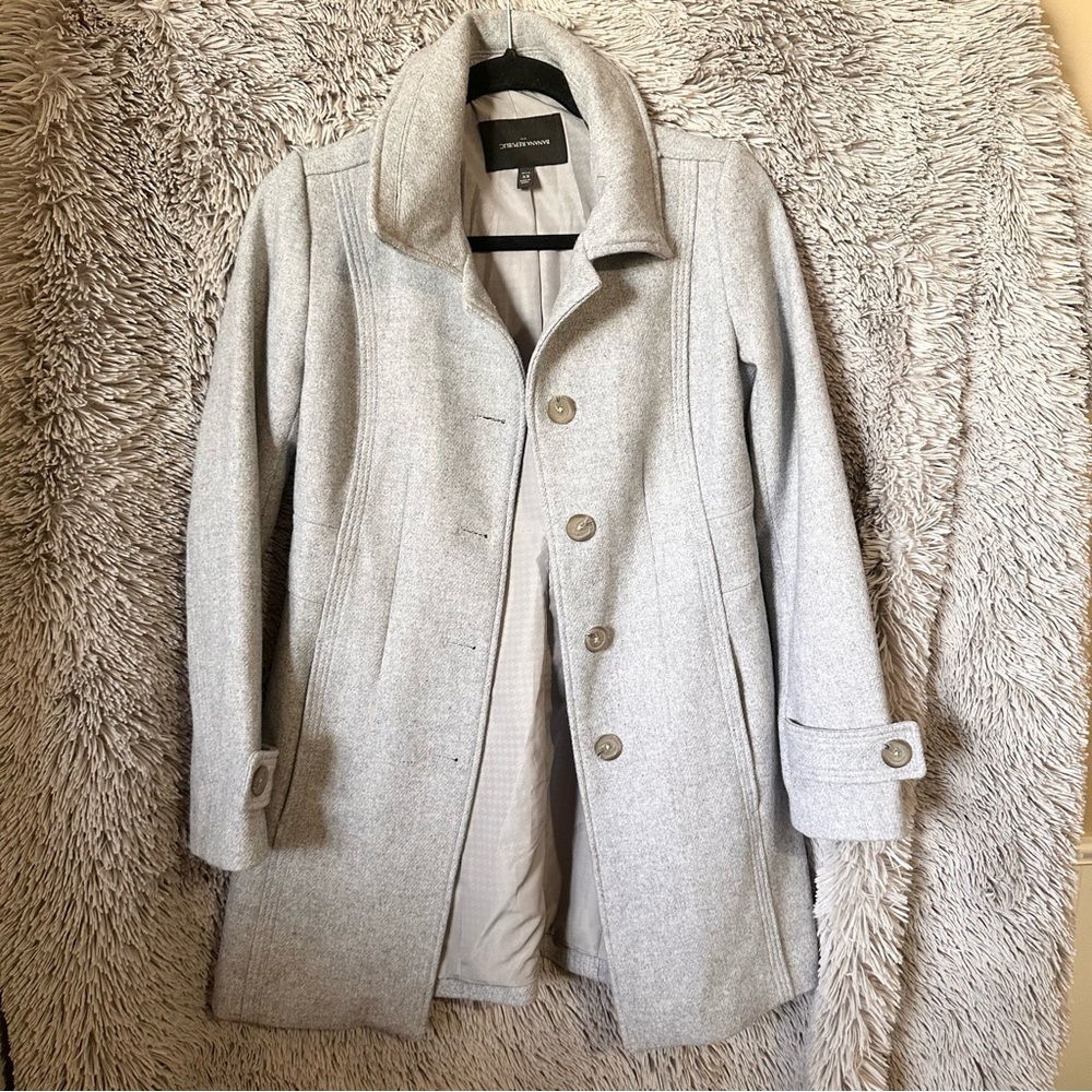 XS petite gray coat